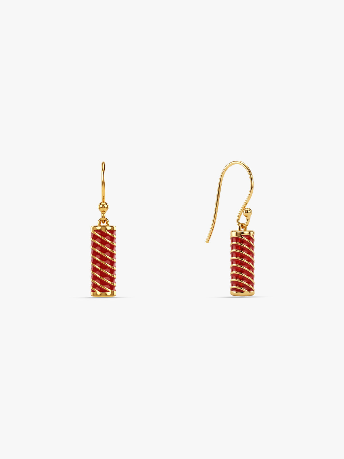Golden Sutli Bomb Hook Earrings