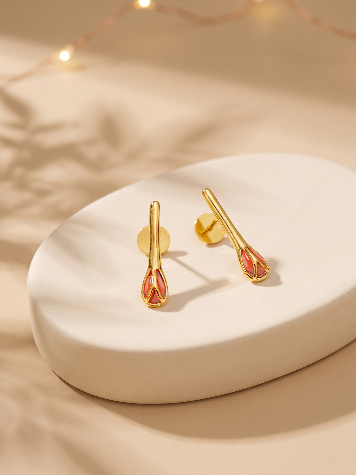 Golden Matchstick Studs