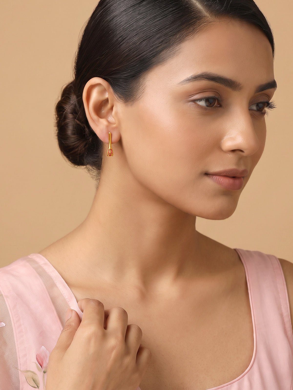 Golden Matchstick Studs