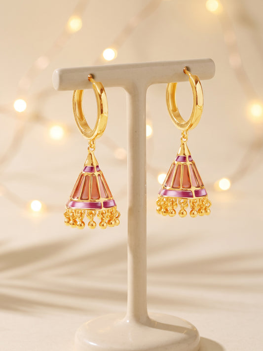 Golden Anar Spark Jhumka