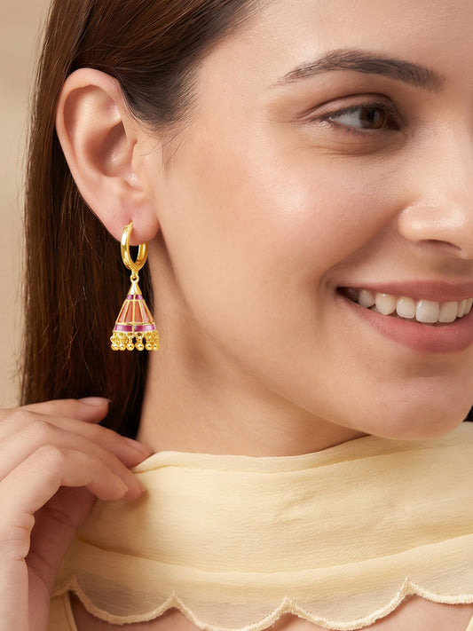 Golden Anar Spark Jhumka