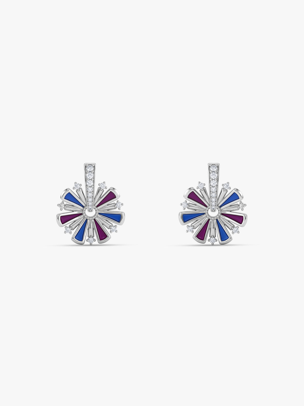 Silver Dhamaka Noor Studs