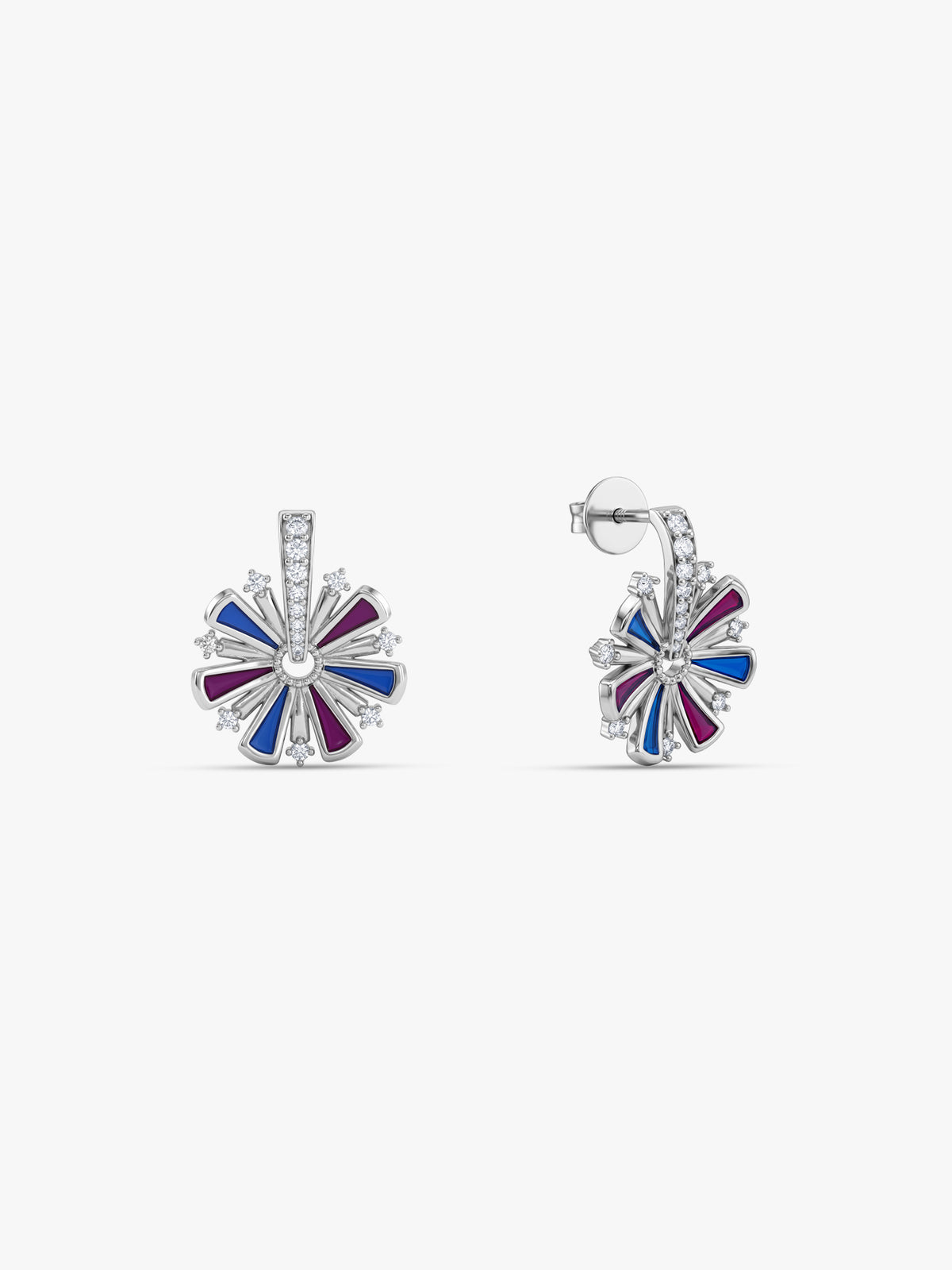 Silver Dhamaka Noor Studs