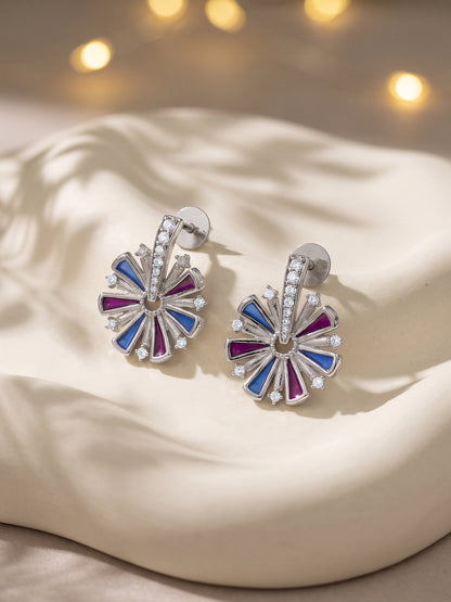 Silver Dhamaka Noor Studs