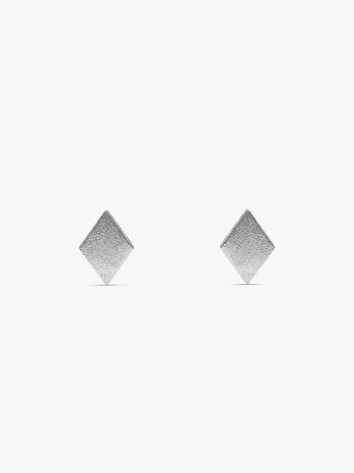 Silver Kaju Katli Studs