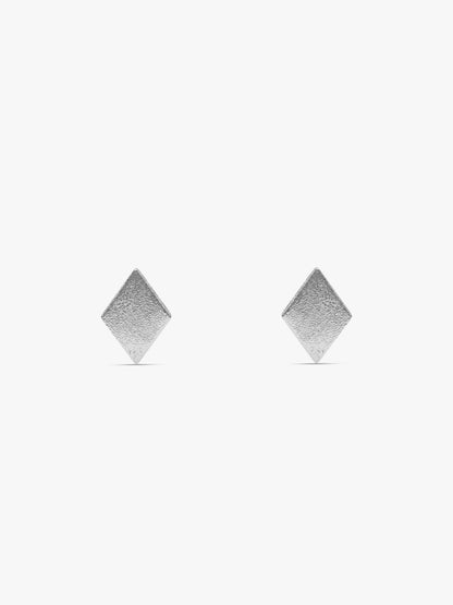 Silver Kaju Katli Studs