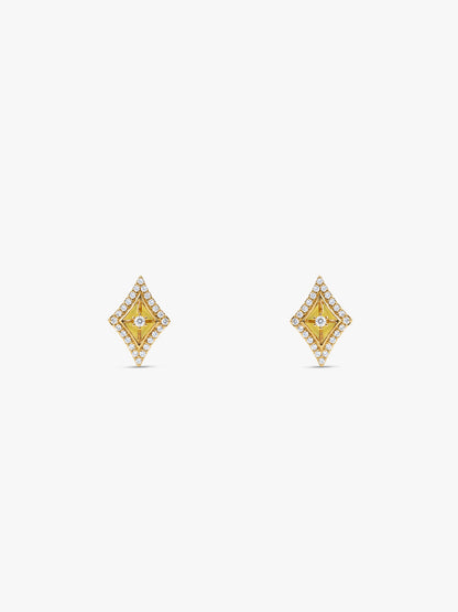 Golden Sunehri Shaam Studs