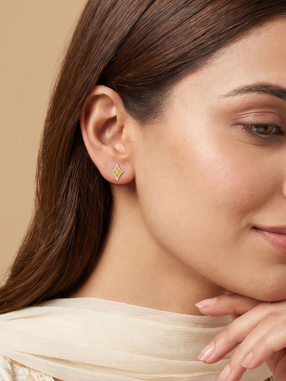 Golden Sunehri Shaam Studs