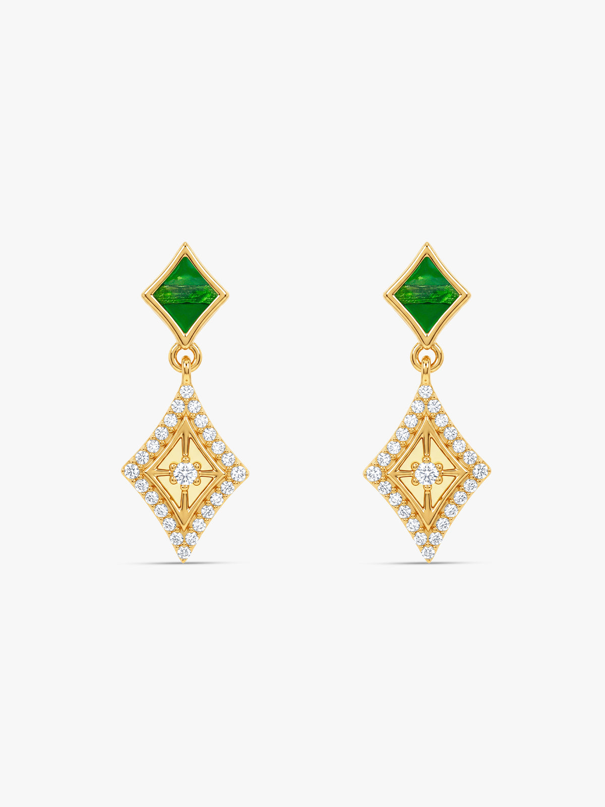 Golden Jagmag Bling Earrings