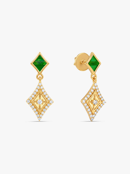 Golden Jagmag Bling Earrings