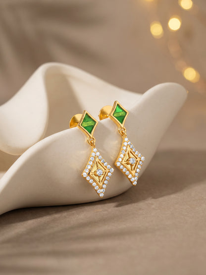 Golden Jagmag Bling Earrings