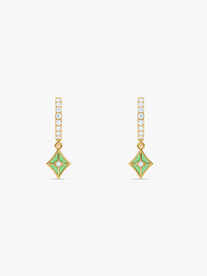 Golden Patang Pataka Hoops
