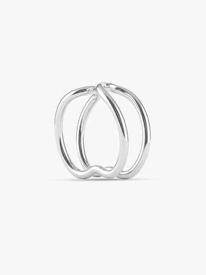 Silver Fausta Ear Cuffs