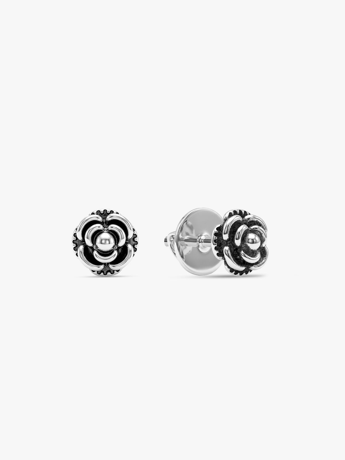 Oxidised Silver Rosalina Studs