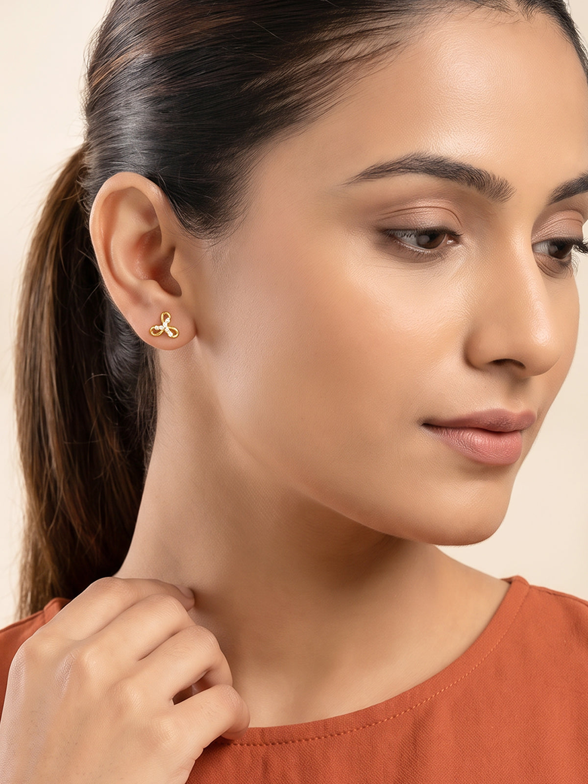 Golden Arabella Studs