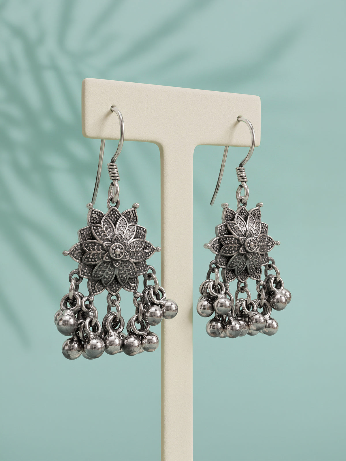 Oxidised Silver Iskra Earrings