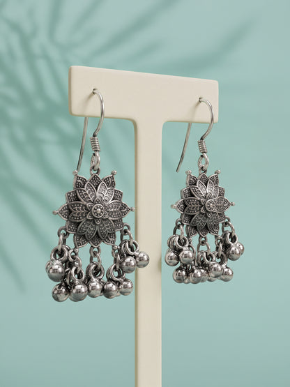 Oxidised Silver Iskra Earrings