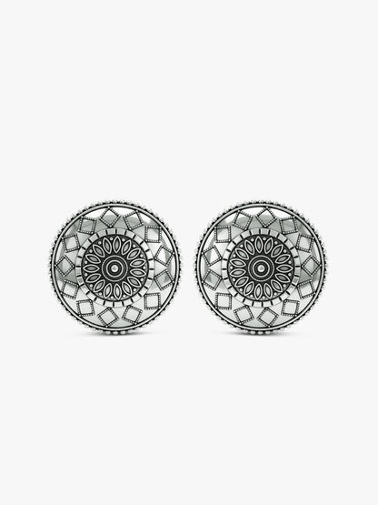 Oxidised Silver Junia Studs