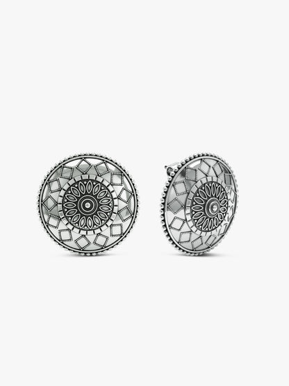 Oxidised Silver Junia Studs