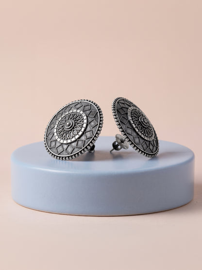 Oxidised Silver Junia Studs