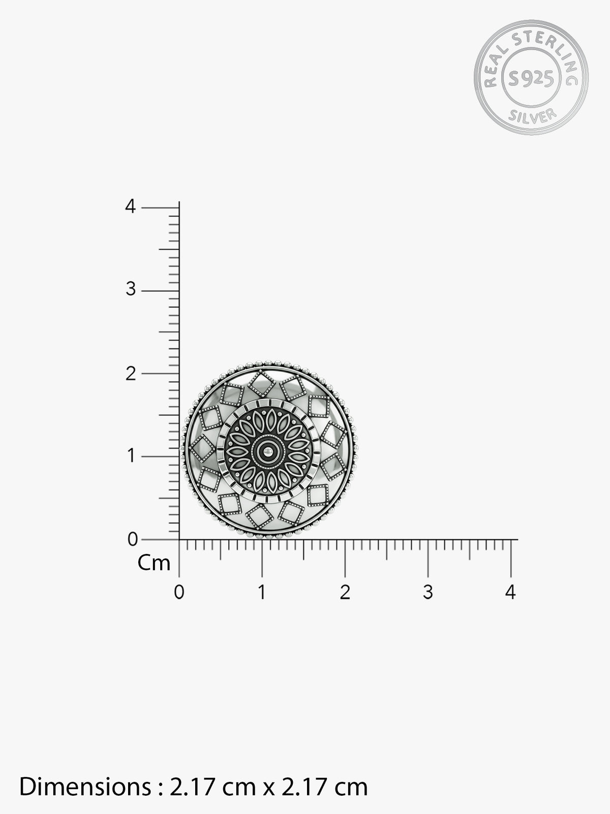 Oxidised Silver Junia Studs