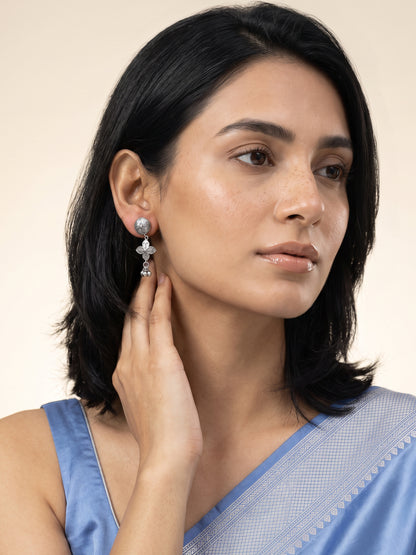 Oxidised Silver Capucine Earrings