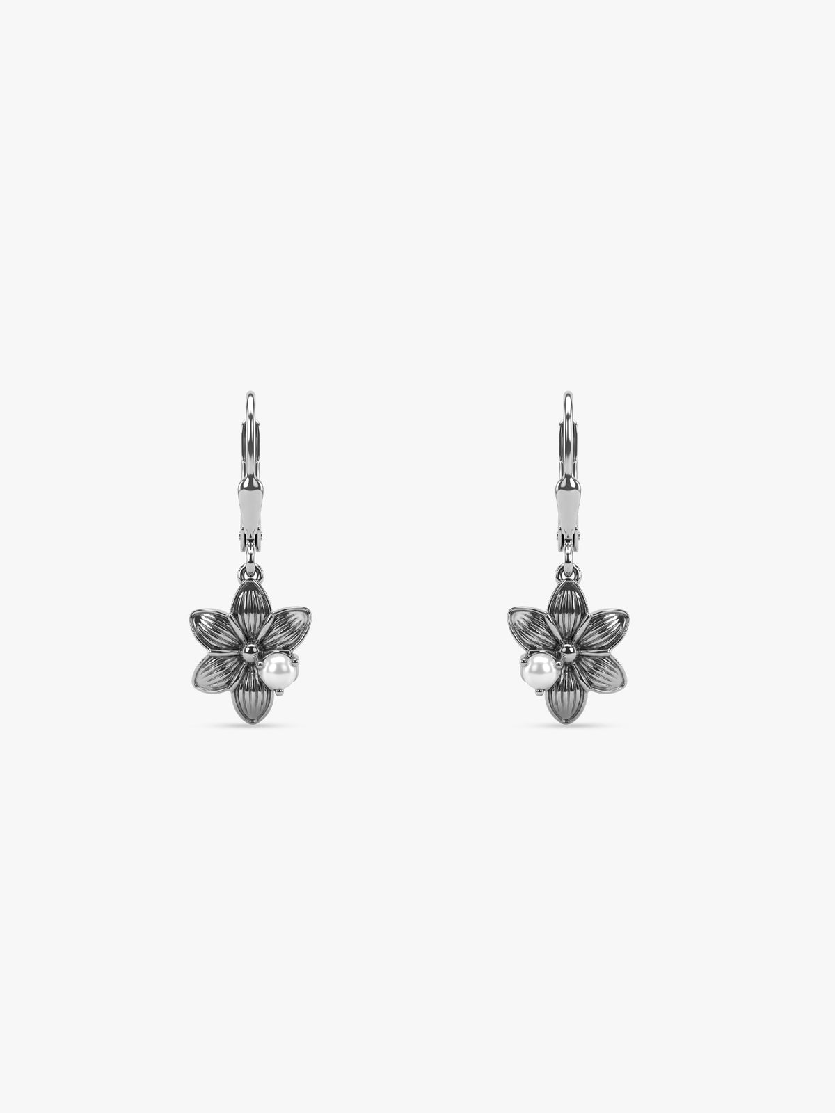 Oxidised Silver Claria Earrings