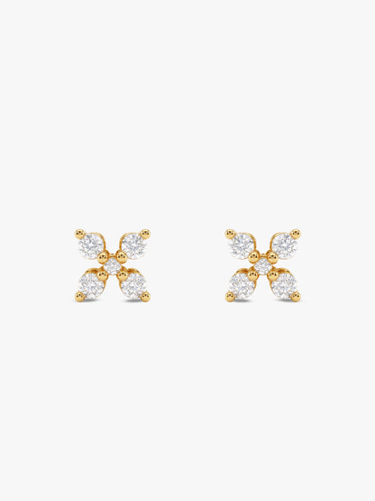 Golden Florenza Studs