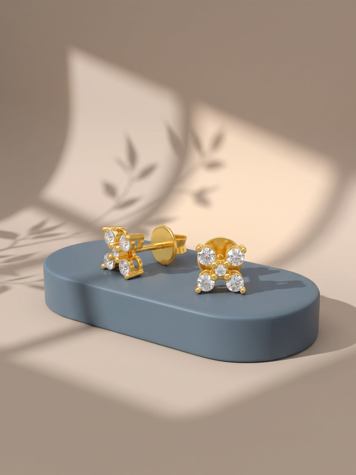 Golden Florenza Studs