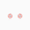 Rose Gold Woven Flower Studs