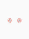 Rose Gold Woven Flower Studs