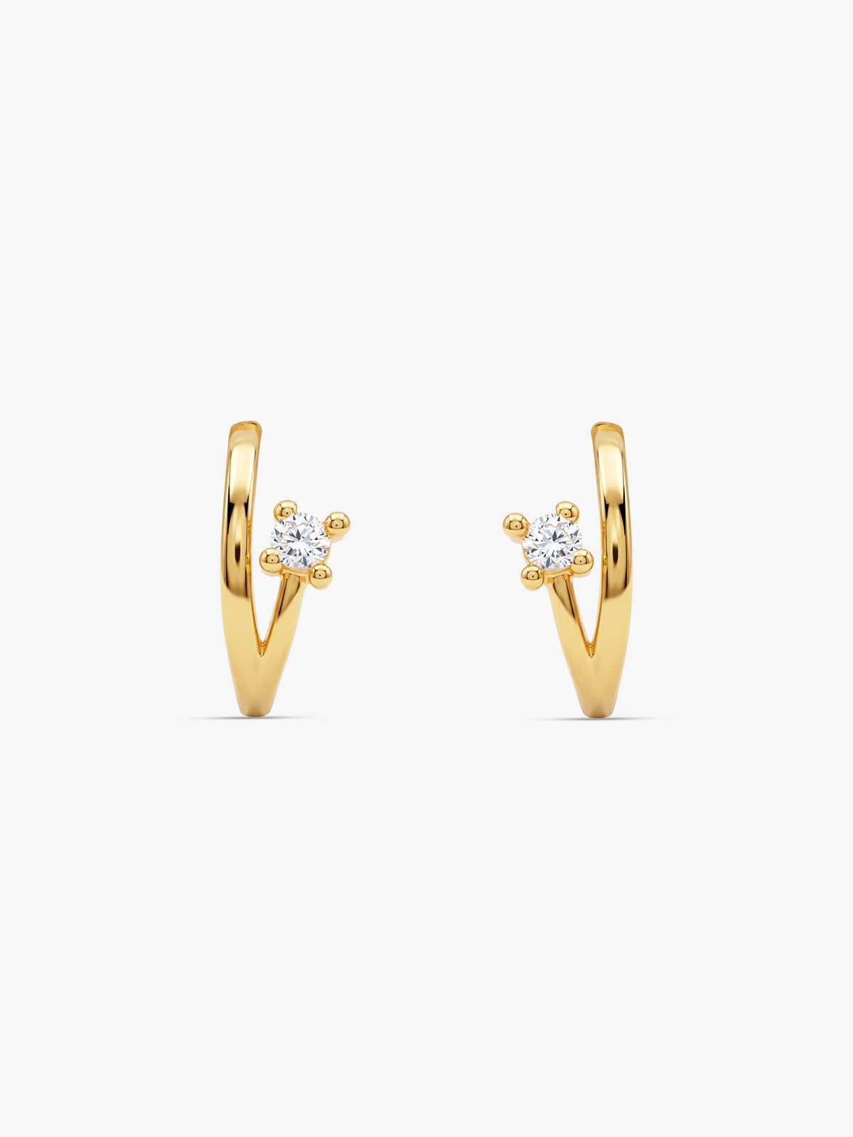 Golden Fayelle J-Hoop Earrings