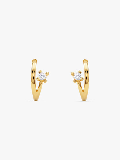 Golden Fayelle J-Hoop Earrings
