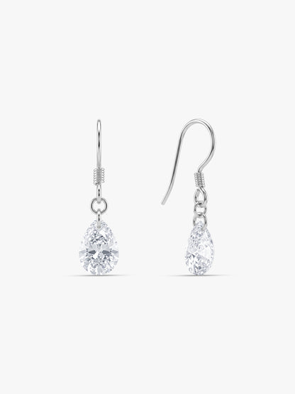 Silver Softline Drop Earrings