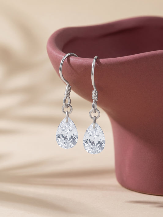 Silver Softline Drop Earrings