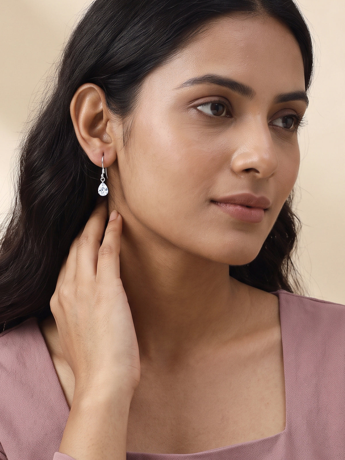 Silver Softline Drop Earrings