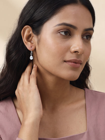 Silver Softline Drop Earrings