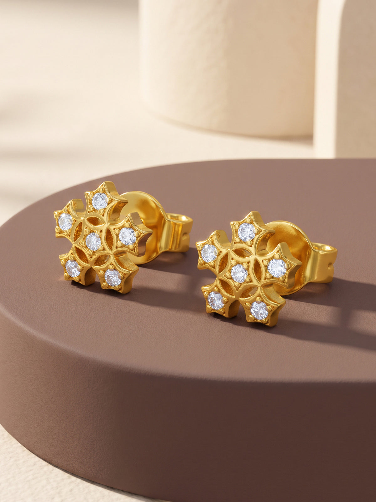 Golden Novaline Studs