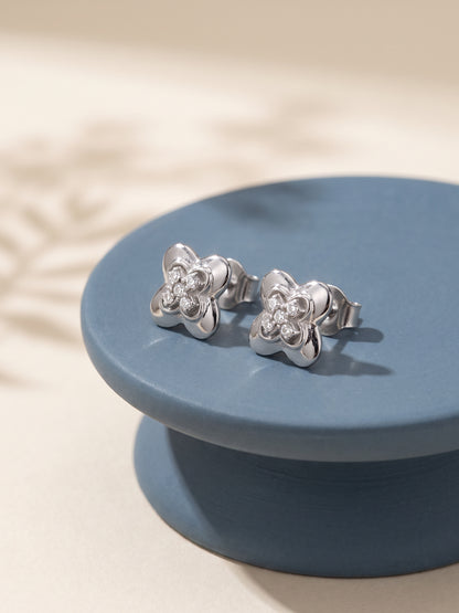 Silver Floriane Studs