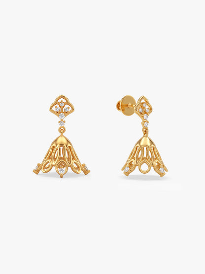 Golden Mishika Jhumkis