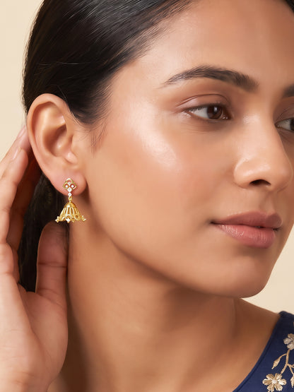 Golden Mishika Jhumkis