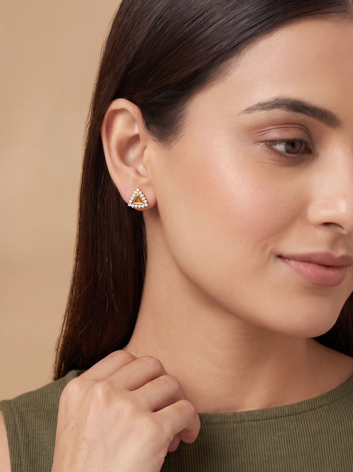 Golden Aurellea Studs