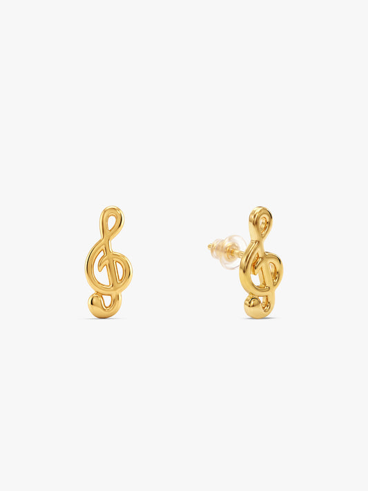 Golden Serene Sonata Studs