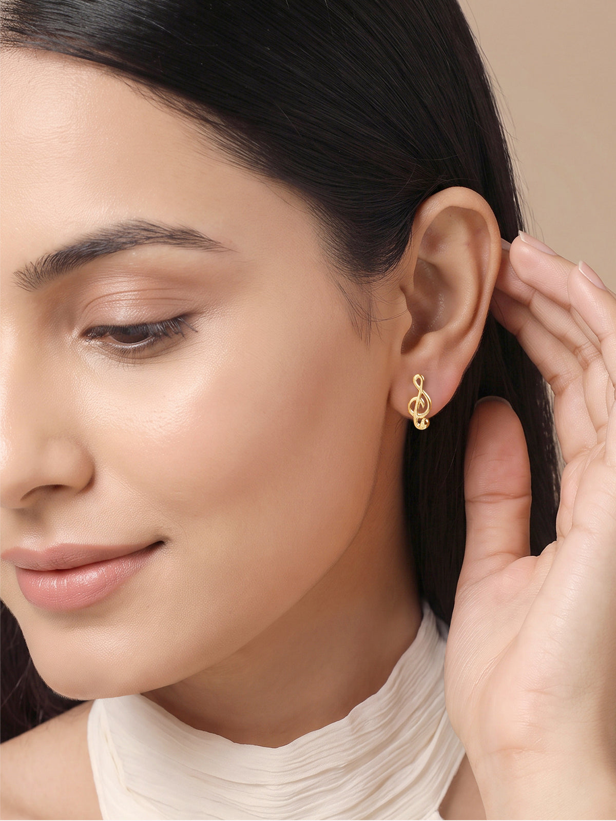 Golden Serene Sonata Studs