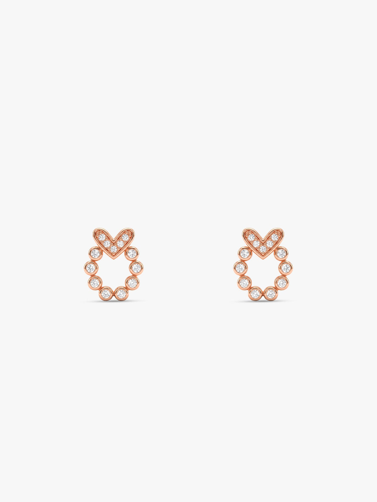 Rose Gold Lovina Studs