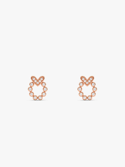 Rose Gold Lovina Studs