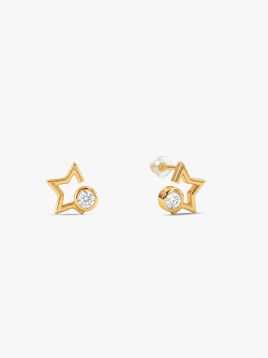 Golden Estelle Glow Studs