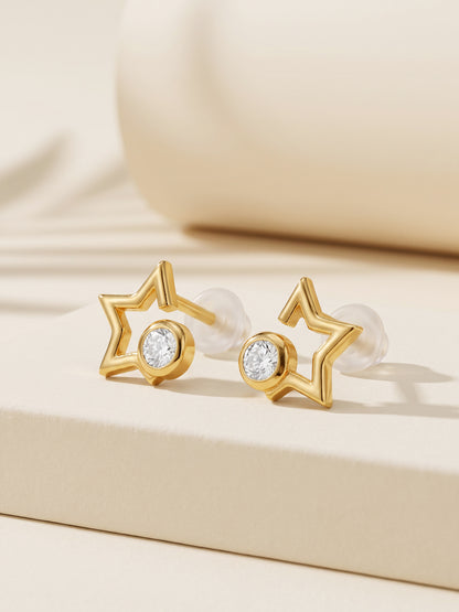 Golden Estelle Glow Studs