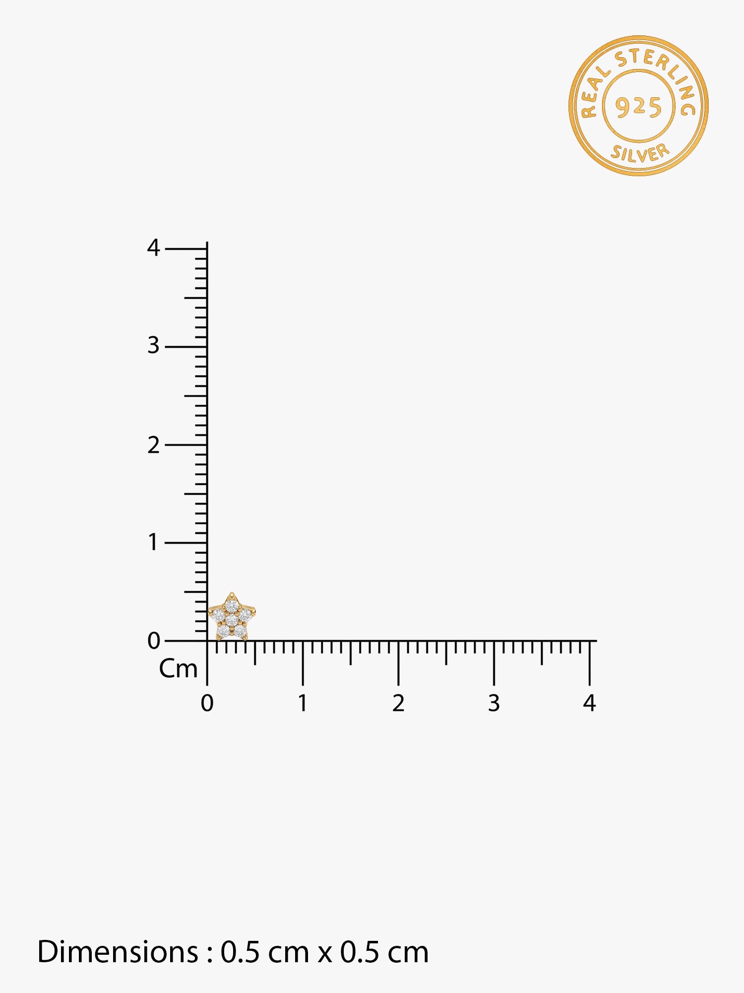 Golden Star Constellation Tiny Studs