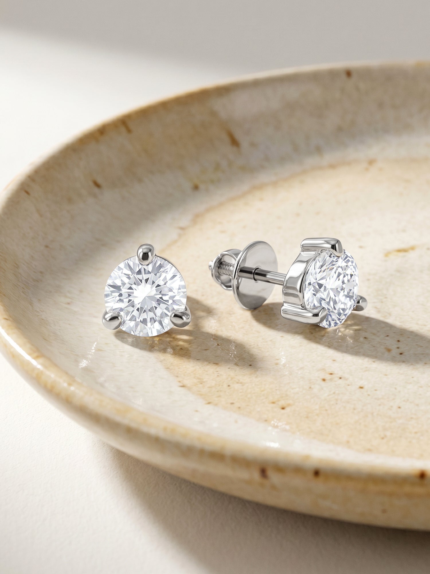 Silver Zircon Mini Studs
